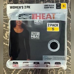 32 Degrees Black Heat Retention Top